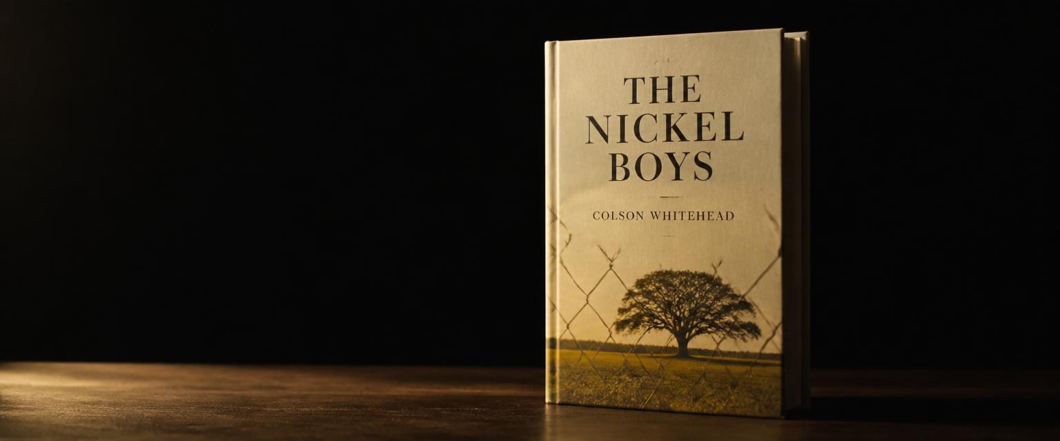 3D mock up of the book cover for The Nickel Boys